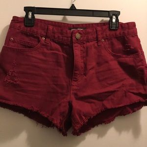 Women’s shorts size 30. Burgundy Billabong